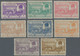 Türkei: 1924 'Peace Of Lausanne' Complete Set Of Eight, Mint Never Hinged, The 7½pi. With A Toned Pe - Unused Stamps