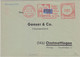 BRD - Onstmettingen 1950 20 Pfg. AFS Trikotwarenfabrik Gonser Brief/Rückantwort - Franking Machines (EMA)