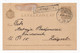 1909. HUNGARY,STATIONERY CARD,TPO 36 ZEMUN - BUDAPEST,USED FROM VRBAS TO ZAGREB - Postal Stationery