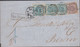 1862. DANMARK. Very Beautiful Unusual And Interesting 22 Skilling Franking On Cover T... (Michel 3 + 6) - JF424616 - Storia Postale