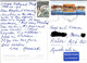 (2 A 14) South Africa Postcard Posted To Australia (with Sweden Stamps) CROCODILE Bridge (with Rhinoceros) & Map - Rhinocéros