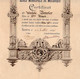 VP18.222 - Suisse - Ville De GENEVE 1895 - Ecole Municipale De Mécanique / Certificat ( Lampe ) - Mr Adolphe BONVIER - Diplome Und Schulzeugnisse