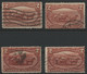 USA N° 286 / N° 130 (x4) 2c Far West Farm. Used - Usados