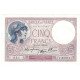 France, 5 Francs, 1939, 1939-11-02, SPL, Fayette:4.14, KM:83 - 5 F 1917-1940 ''Violet''