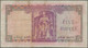 Ceylon: 5 Rupees 1952, P.51, Nice And Still Fresh Color Note With Some Minor Spots And Creases In Th - Sri Lanka