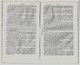 Bulletin Des Lois 1076 1844 Poste Convention Additionnelle Conclue Entre La France Et L'Autriche/Stains/Tourcoing - Décrets & Lois