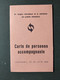 LAUSANNE CARTE DE PERSONNE ACCOMPAGNANTE CONGRES DE 1959 AIDA CONGRES INTERNATIONAL DE LA DISTRIBUTION ALIMENTAIRE - Svizzera