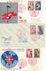 ED-119:FRANCE: Lot Avec 1er Jour Et Obl Sur Timbres Croix Rouge (1952(2)-1953 à 1959) - Lettres & Documents