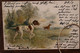 CPA Ak 1901 Litho Jäger Hund Chien Chasse Braque Pointer Jagd Chasseur - Hunting