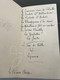#VP112 - MENU Le Pré Aux Clercs Dijon - Manuscrit Café Liqueurs Fruits Gaufrettes Chantilly Poularde Champignons ... - Menus
