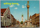 Straubing - Theresienplatz Mit Dreifaltigkeits Säule 1   Mit VW Käfer VW Variant Und Mercedes Heckflosse W110 - Straubing