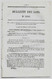 Bulletin Des Lois 1090 1844 Organisation Judiciaire Du Sénégal/Musique Gravée/Importation Et Transit De La Librairie - Décrets & Lois