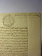 MANUSCRIT EN ARABE De 1894 - TUNISIE PAPIER FILIGRANE REGENCE DE TUNIS 1894 - KHELIL BEN AHMED SEDKASIM ? SEDKASIN ? - Manoscritti