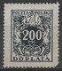 Poland 1923. Scott #J53 (M) Numeral Of Value - Taxe