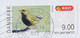 ERROR Variety 'Misplaced Maschine Print' ATM / Frama Label Bird Vogel Oiseau Grønirisk A PRIORITAIRE 2014 Cover Brief - Varietà & Curiosità