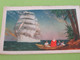 Petit Calendrier De Poche/Petit Agenda Pour 1958/NAVIRE Toutes Voiles Dehors + Chaloupe / Melle Robert/1958   CAL480 - Petit Format : 1941-60