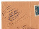 Lettre Recommandée 1939 Sétif Alger Algérie Surcharge Société Des Domaines De La Ruche Emile Chollet & Fils Agriculture - Briefe U. Dokumente