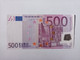 500 EURO BELGIUM (Z), T001 ,DUISEMBERG, AUNC/XF+, Very Scarce - 500 Euro