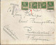 Ausland Brief  Zürich Enge - Raitenhaslach  (Rollenfrankatur Mit Klebestelle)        1927 - Coil Stamps