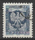 Poland 1954. Scott #O30 (U) Polish Eagle - Dienstmarken