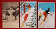 23 Cartes -  Ski , Skis , Skieur , Skieurs , Hiver , Neige , Vacances , Humour , Humoristique - Sport Invernali