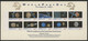 Satellite / Solar System Souvenir Sheet On Cardboard With Header World Post Day October 9, 1990 - Souvenirs & Special Cards