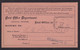 USA: Official Business Return Receipt Postcard, 1891, Post Office, Rare Cancel West Elkton Ohio (traces Of Use) - Oficial