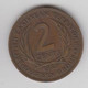 2 CENTS 1957 - Territoires Britanniques Des Caraïbes