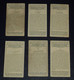 LOT OF 6 CIGARETTE CARDS SOCCER FOOTBALL ARSENAL FULHAM MIDDLESBROUGH FOOTBALL PLAYERS BRITISH TEAMS ATHLETICS HISTORY - Werbeartikel