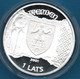 LATVIA 1 LATS 2001 KM# 49 Argent 925‰ Silver  PROOF Cesis HANZAS PILSĒTA  Bateau - Latvia