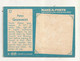 Trading Card , A&BC , England, Chewing Gum, Serie : Make A Photo , Année 60 , N° 17 , PETER GRUMMITT , Notts Forest - Trading-Karten
