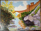 Partie D'un Mur De Forteresse Avec Pont/ Part Of A Fortress Wall Bridge, 2002, Cootje Vredenduin - Huiles
