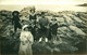 Cpa Carte Photo Famille Dans Les Rochers ( PORNIC 44 Rochers De Sainte Marie ? ) - Pornic