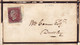 25799# VICTORIA DENTELE 14 SEUL LETTRE Obl 757 Au Dos DURSLEY 1856 STROUD - Lettres & Documents