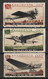 USSR, Russia 1937 10K 20K 30K Planes. Air Post Stamps. Michel 571-573/Scott C69-C71. Used - Gebruikt