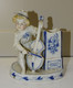 ANCIEN SUJET PORCELAINE PYROGENE PORTE ALLUMETTES Musicien Violoncelle Vitrine Collection Déco - Pyrogènes