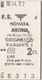 NOVARA  /  ARONA  - Biglietto Di 2^ Classe _ 1977 - Europe