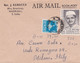 INDIA  - MADRAS - REV. J. BARACCA - BUSTA VIAGGIATA AIR MAIL - BOOK-POST - VG. PER MILANO - ITALY - Briefe U. Dokumente