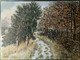 Paysage : Bruyère, Arbres, Neige Ou Sable Blanc/ Landscape: Heath, Trees, Snow Or White Sand - Olii