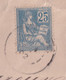 1902 - MOUCHON YVERT N°118 RARE SEUL Sur LETTRE RECOMMANDEE ! De ST MARCELLIN (ISERE) - 1900-02 Mouchon