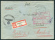 1942 (12th Nov) Germany Registered Fieldpost, Einschreiben Feldpost Cover - Mosbach - Brieven En Documenten