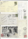 LOT OF 10 POSTCARDS WITH STAMP "VITTORIO EMANUELE III, E ORNAMENTI FLOREALI, 25C. VERDE + 75C. CARMINIO". 1926. - Lotti E Collezioni