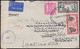 NEW ZEALAND - ENGLAND WWII 6/3 AIRMAIL RATE USING 6s ARMS REVENUE PASSED BY CENSOR 3 KING & EMPIRE CINDERELLA - Lettres & Documents