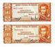 1962 // BOLIVIA // 2 X CINCUENTA PESOS BOLIVIANOS  // SPL / AU - Bolivie