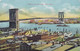 United States PPC Brooklyn Bridge, New York Brücke Pont Pub. Union News Co. N.Y. (2 Scans) - Ponti E Gallerie