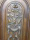 JOLIE ANCIENNE PORTE NOYER HENRI II DECOR AU PANIER DE FLEURS En EPAISSEUR Déco Collection Meuble Ancien - Andere & Zonder Classificatie