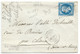 N° 14 BLEU NAPOLEON SUR LETTRE / MARINES POUR RIVIERES / 17 MARS 1862 / PC 1881 IND 5 / BOITE RURALE I ALBEIGES? - 1849-1876: Période Classique