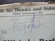 Frankreich Zensurstempel Bedruckter Umschlag Bank Für Handel Und Industrie Filiale Strassburg Im Elsass - Lettres & Documents