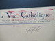 Frankreich 1931 Roter Freistempel AFS Paris Umschlag La Vie Catholique An Verlag Wallisfurth In Essen - Briefe U. Dokumente