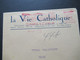 Frankreich 1931 Roter Freistempel AFS Paris Umschlag La Vie Catholique An Verlag Wallisfurth In Essen - Briefe U. Dokumente